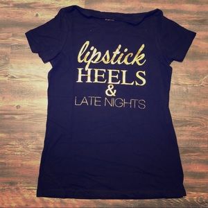 Lipstick Heels & Late Nights Graphic Tee